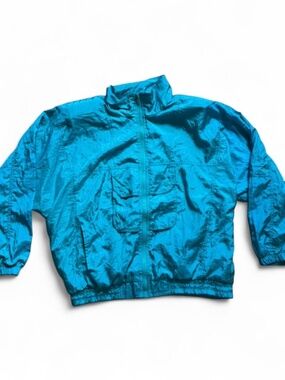 Vintage Silvercord teal windbreaker jacket Size M